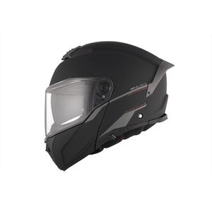 Vyklápěcí helma na motorku MT ATOM 2 SV SOLID A1 černá matná