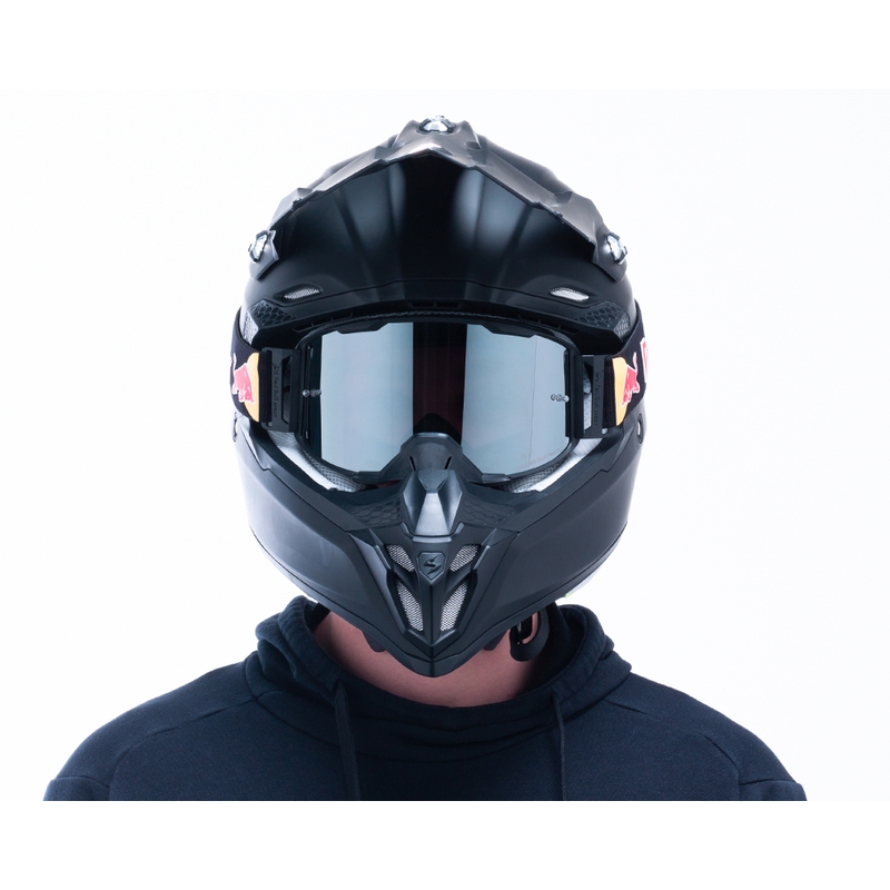 Motokrosové brýle Red Bull Spect STRIVE S černé s kouřovým sklem
