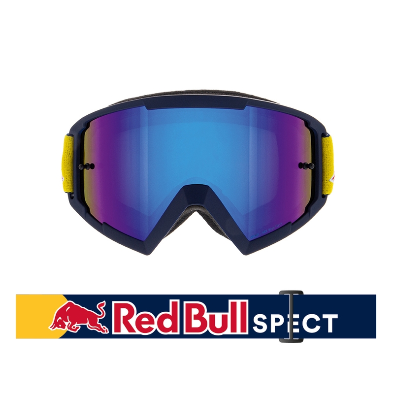 Motokrosové brýle Red Bull Spect WHIP tmavě modré s modrým sklem