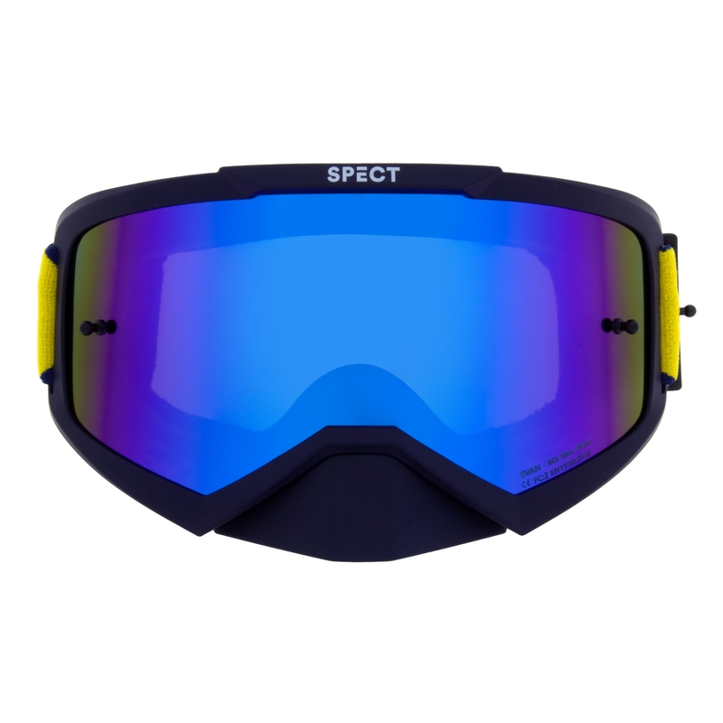 Motokrosové brýle Red Bull Spect EVAN tmavě modré s modrým sklem