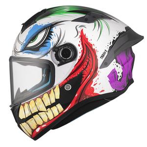 Integrální helma na motorku MT TARGO S JOKE A5 bílo-černo-červená