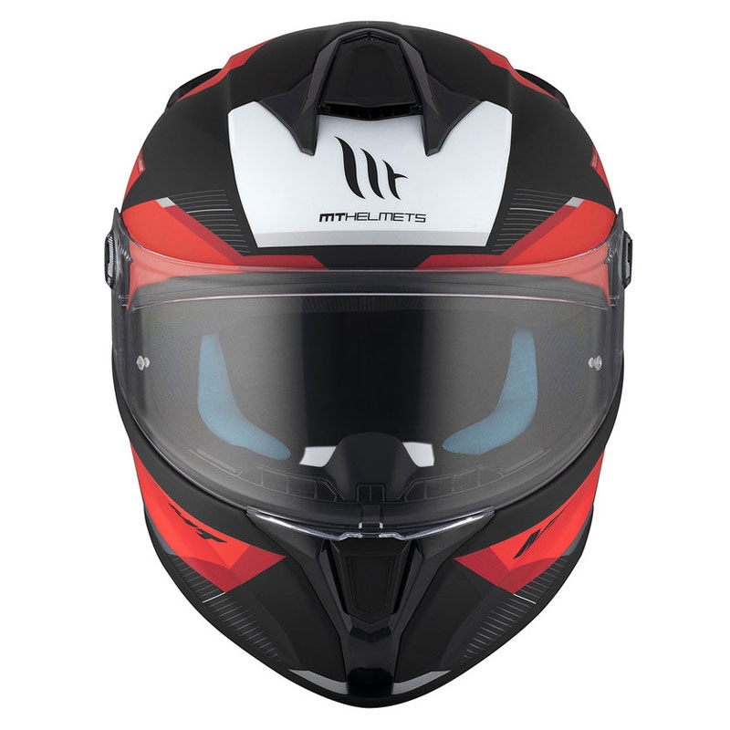 Integrální helma na motorku MT TARGO S KAY B5 matná černo-červeno-bílá výprodej
