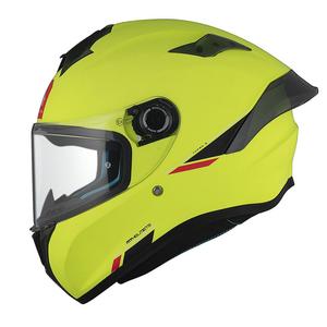 Integrální helma na motorku MT TARGO S SOLID A3 matná žlutá