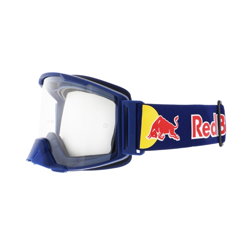 Motokrosové brýle Red Bull Spect STRIVE S tmavě modré s čirým sklem