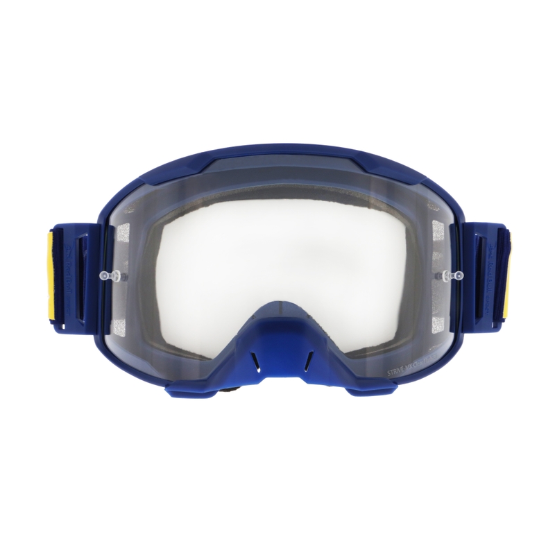 Motokrosové brýle Red Bull Spect STRIVE S tmavě modré s čirým sklem