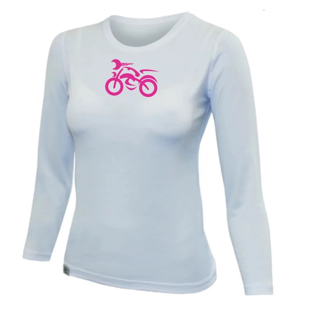 Dámské triko nanosilver® MOTOLADY bílé - dlouhý rukáv Velikost: 2XL