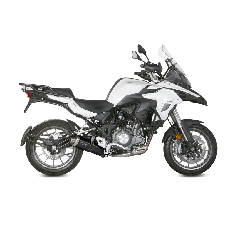 Koncovka výfuku STORM OVAL Černá ocel pro BENELLI TRK 502 2017-2025