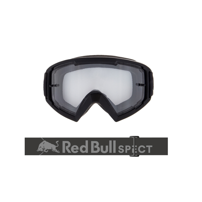 Motokrosové brýle Red Bull Spect WHIP tmavě šedé s čirým sklem
