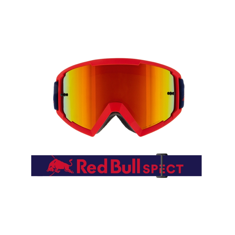 Motokrosové brýle Red Bull Spect WHIP červené s oranžovým sklem