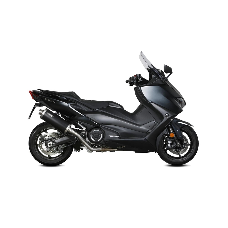 Výfuk kompletní 2x1 STORM OVAL Černá ocel pro YAMAHA XP 560 T-MAX 2020-2021