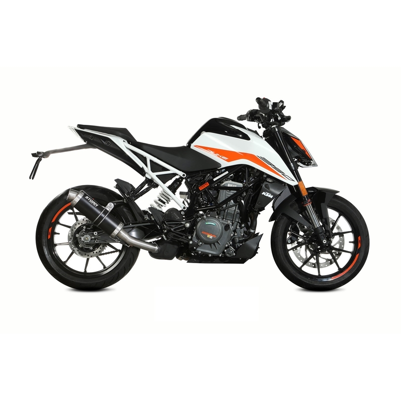 Koncovka výfuku STORM GP černá pro KTM Duke 390 2021-2023, KTM Duke 125 2021-2023