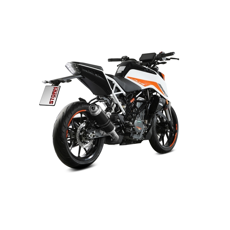 Koncovka výfuku STORM GP černá pro KTM Duke 390 2021-2023, KTM Duke 125 2021-2023