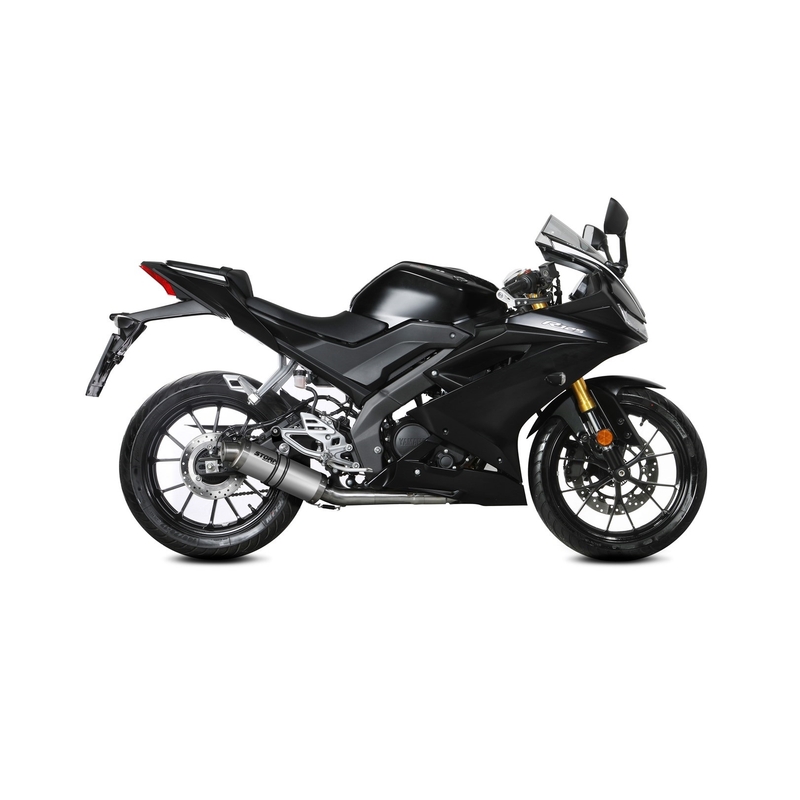Výfuk kompletní 1x1 STORM GP Nerez pro YAMAHA YZF-R 125 2019-2024, YAMAHA MT 125 2020-2024