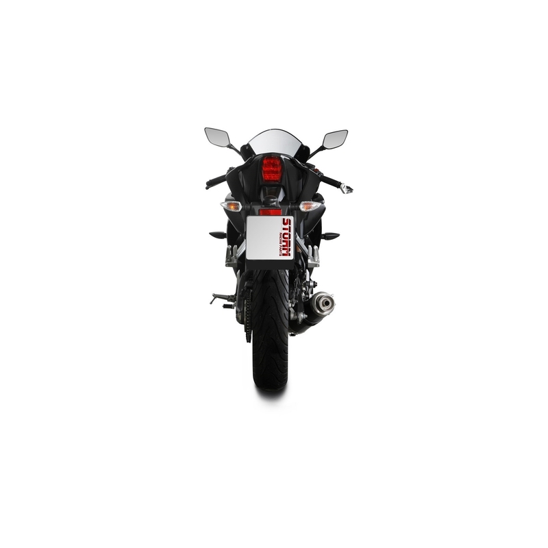 Výfuk kompletní 1x1 STORM GP černá pro YAMAHA YZF-R 125 2019-2024, YAMAHA MT 125 2020-2026