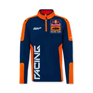 Svetr KTM Replica Team s polovičním zipem modro-oranžový