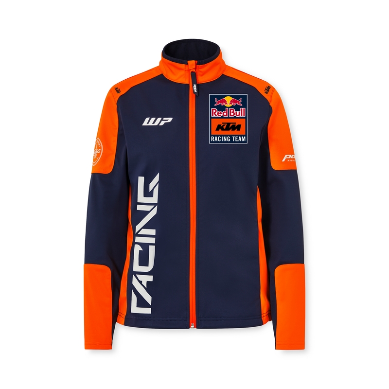 Dámská bunda KTM Replica Team softshell modro-oranžová