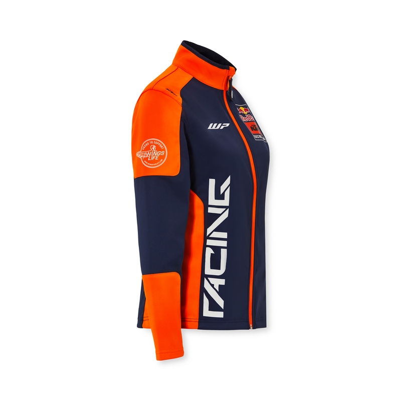 Dámská bunda KTM Replica Team softshell modro-oranžová