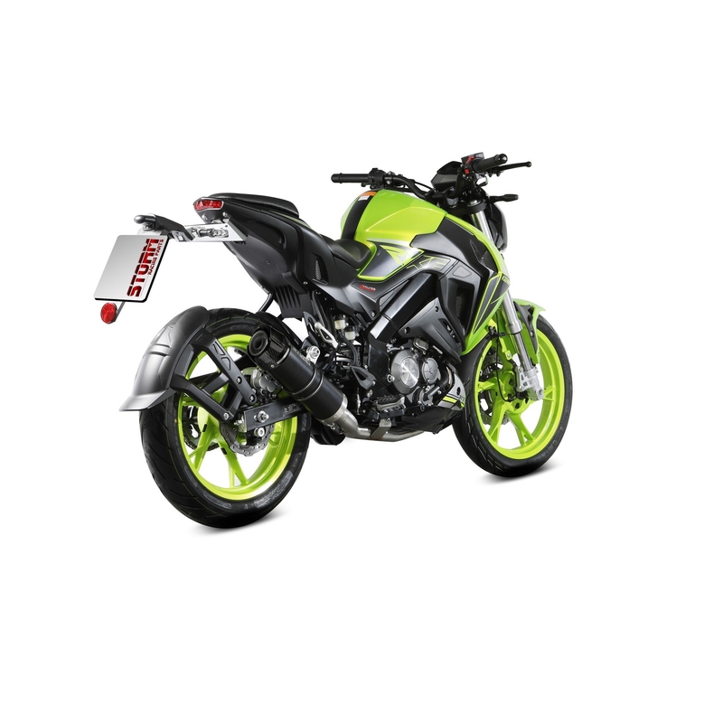 Výfuk kompletní 1x1 STORM GP černá pro KEEWAY RKF 125 2021-2024