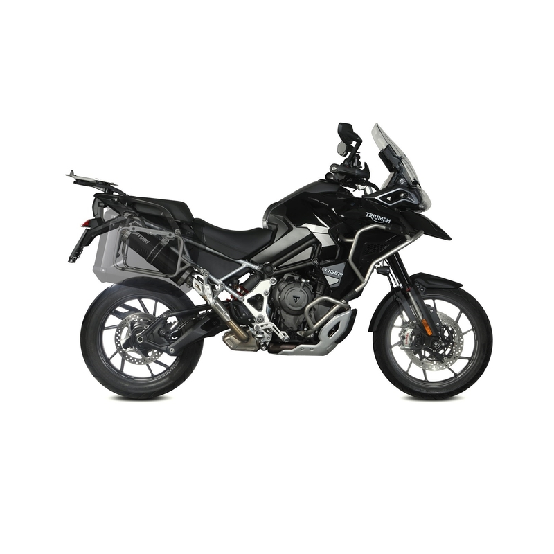 Koncovka výfuku STORM OVAL černá pro TRIUMPH Tiger 1200 Explorer / GT Explorer 2021-2026