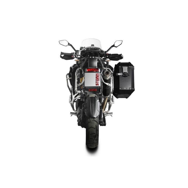 Koncovka výfuku STORM OVAL černá pro TRIUMPH Tiger 1200 Explorer / GT Explorer 2021-2026