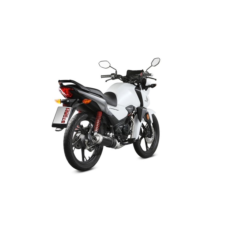 Výfuk kompletní 1x1 STORM GP černá pro HONDA CB 125 F / GLR 125 2021-2024