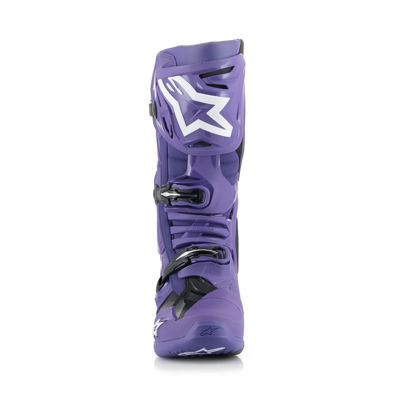 Boty na motorku Alpinestars Tech 10 fialovo-černo-bílé