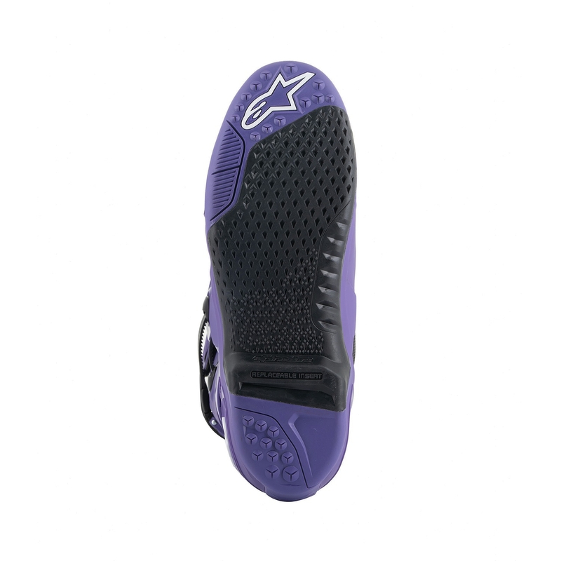 Boty na motorku Alpinestars Tech 10 fialovo-černo-bílé