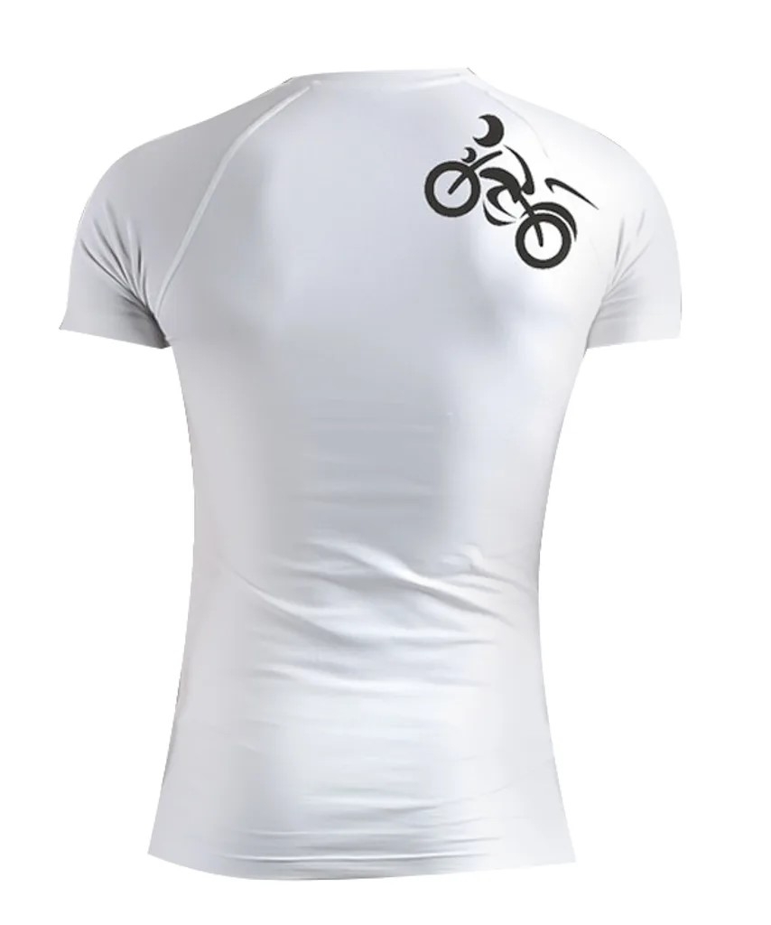 Pánské triko nanosilver® MOTO bílé Velikost: M