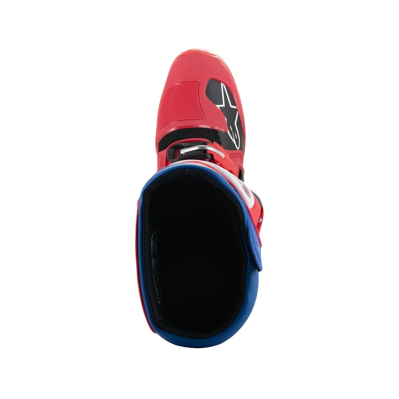 Boty na motorku Alpinestars Tech 5 2024 červeno-modro-bílo-černé