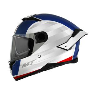 Integrální helma na motorku MT THUNDER 4 SV TREADS C7 bílo-modrá
