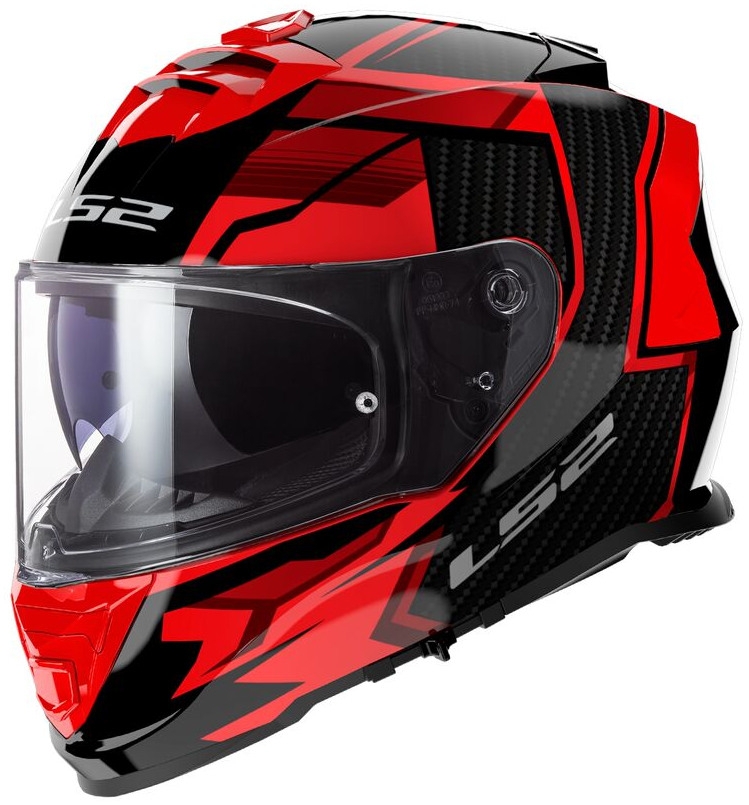 Integrální helma na motorku LS2 FF800 Storm II Tracker černo-červená Velikost: XS