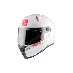 Integrální helma na motorku MT REVENGE 2 S SOLID A0 lesklá bílá