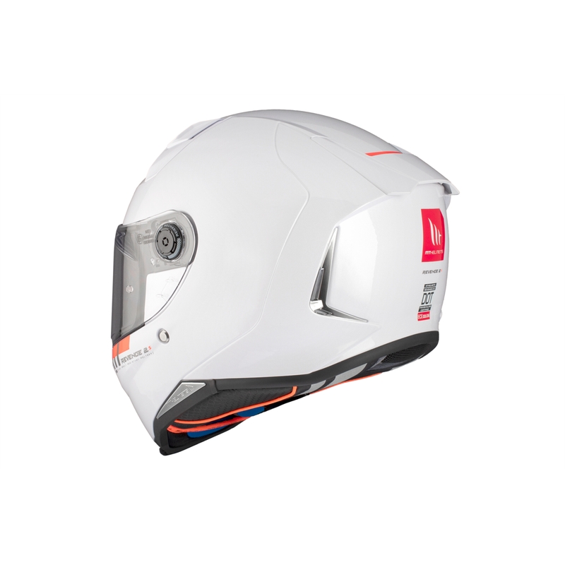 Integrální helma na motorku MT REVENGE 2 S SOLID A0 lesklá bílá