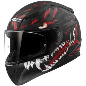 Integrální helma na motorku LS2 FF353 RAPID II Kaiju černo-červeno-bílá matná