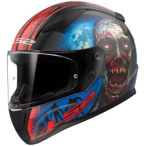 Integrální helma na motorku LS2 FF353 RAPID II Zombie černo-červená lesklá