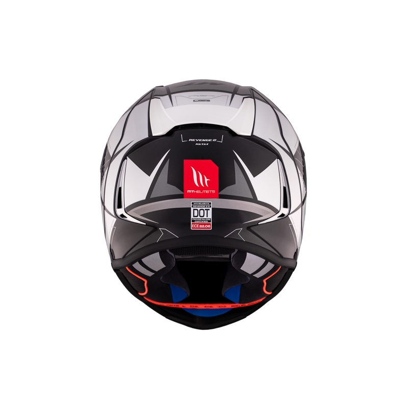 Integrální helma na motorku MT REVENGE 2 S HATAX B2 černo-šedo-bílá