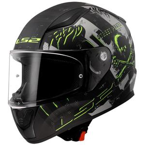 Integrální helma na motorku LS2 FF353 RAPID II Pirates titanovo-zelená matná