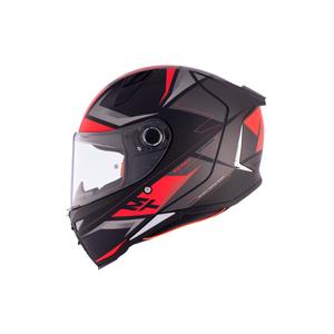 Integrální helma na motorku MT REVENGE 2 S HATAX B5 černo-šedo-červená