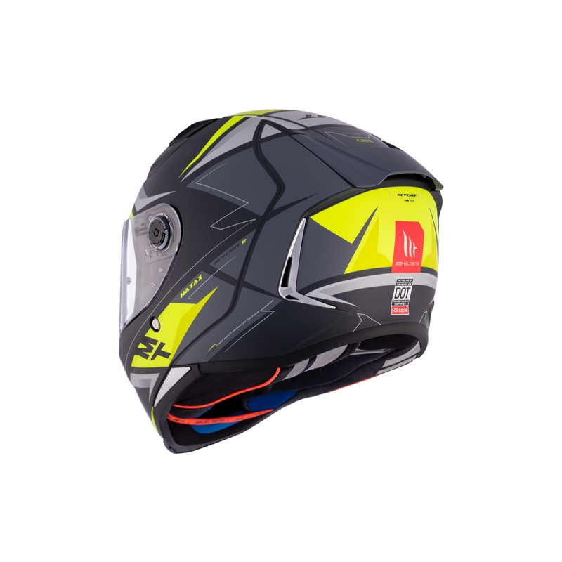 Integrální helma na motorku MT REVENGE 2 S HATAX C3 černo-šedo-žlutá