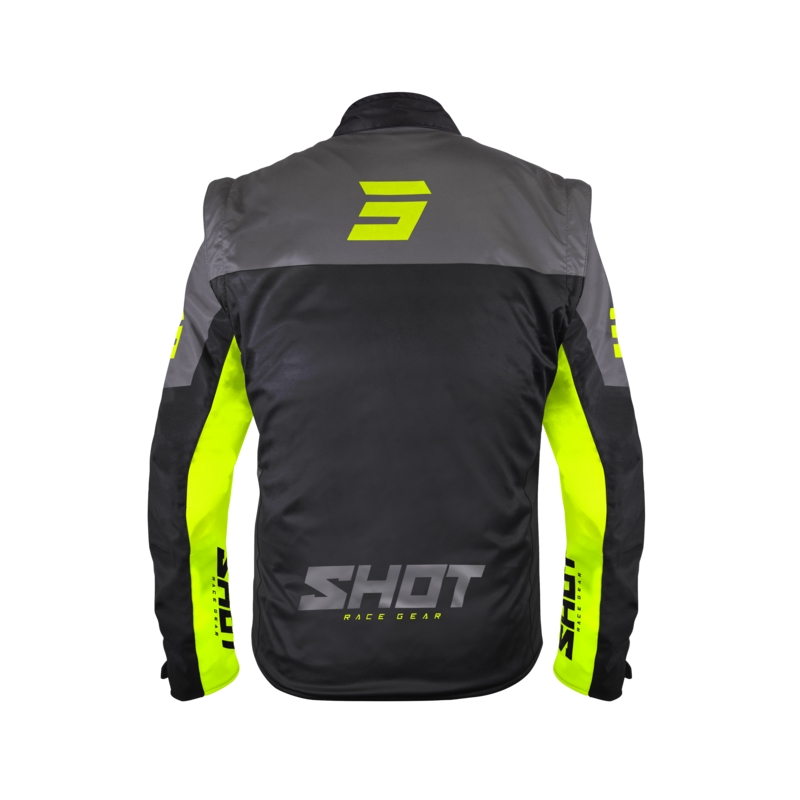 Softshellová bunda Shot Softshell Lite černo-fluo žlutá