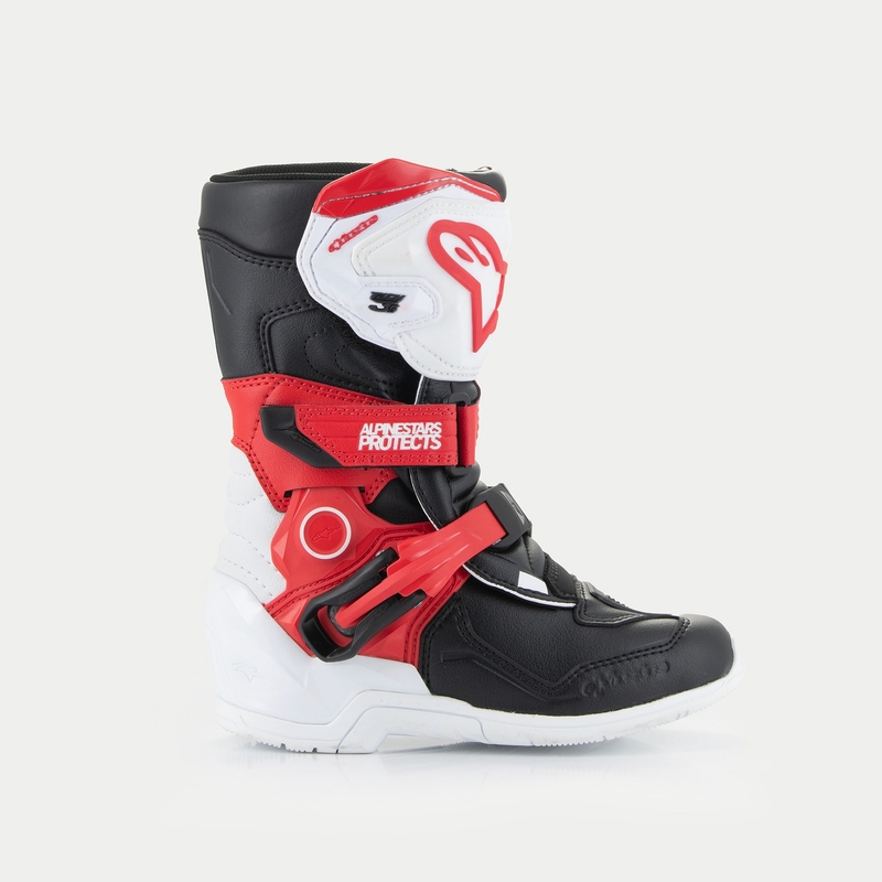 Dětské boty na motorku Alpinestars Tech 3S Kids 2024 černo-bílo-červené