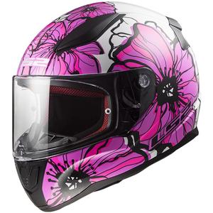 Integrální helma na motorku LS2 FF353 RAPID II Poppies růžová lesklá