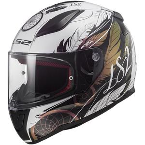 Integrální helma na motorku LS2 FF353 RAPID II Boho bílo-černo-růžová lesklá