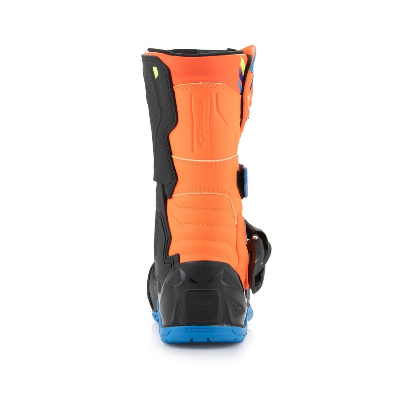 Dětské boty na motorku Alpinestars Tech 3S Kids 2024 fluo oranžovo-modro-fluo žluto-černé