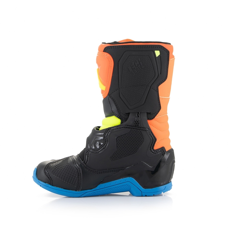 Dětské boty na motorku Alpinestars Tech 3S Kids 2024 fluo oranžovo-modro-fluo žluto-černé
