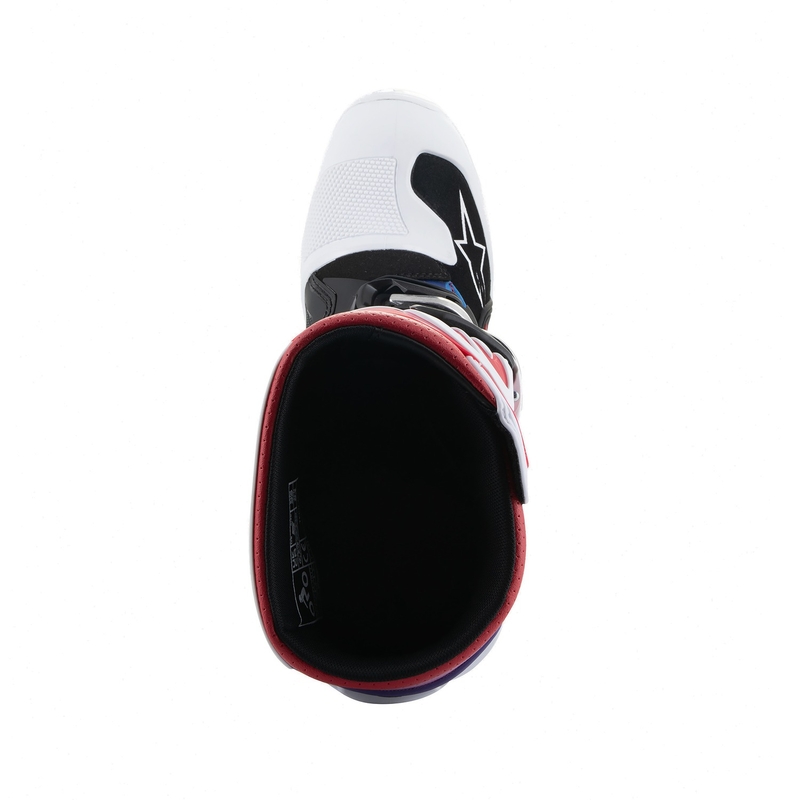 Dětské motokrosové boty Alpinestars Tech 7 S bílo-černo-červeno-modro-fialové