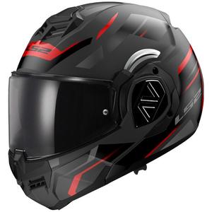 Překlápěcí helma na motorku LS2 FF906 Advant Kuka černo-červená matná