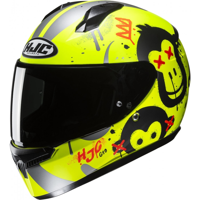 Dětská integrální helma HJC C10 Geti MC3HSF fluo-žlutá
