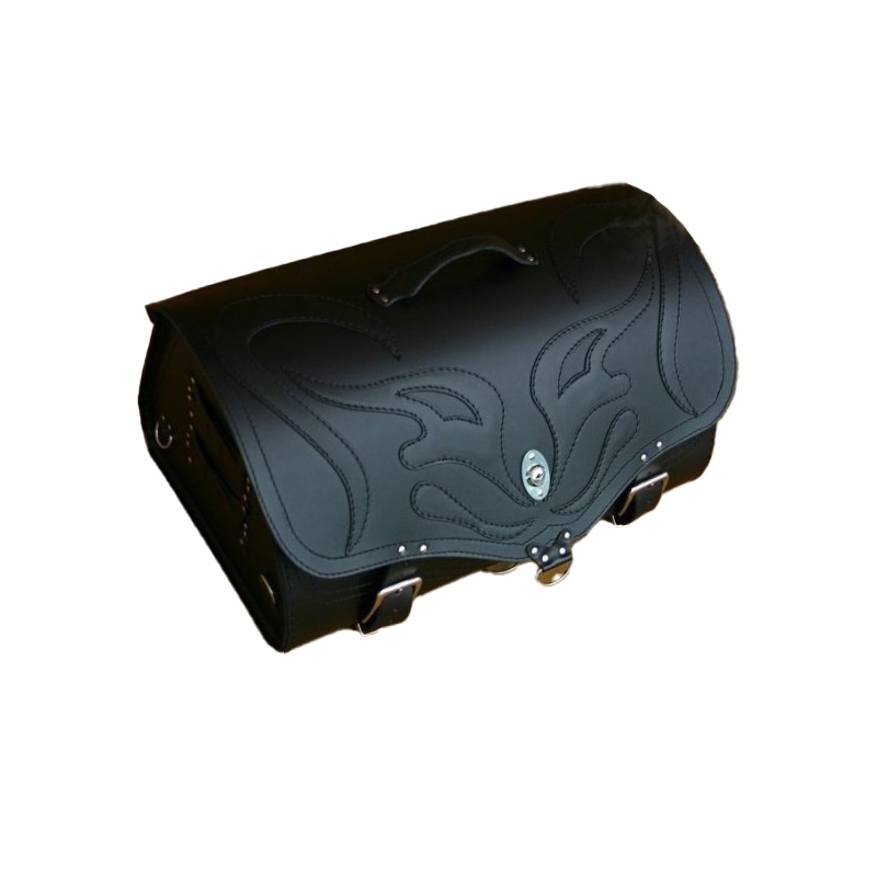 Kožená brašna na motorku RSA K22 Black Demon černá 42 l