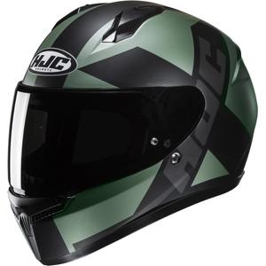 Integrální helma na motorku HJC C10 Tez MC4SF černo-zelená
